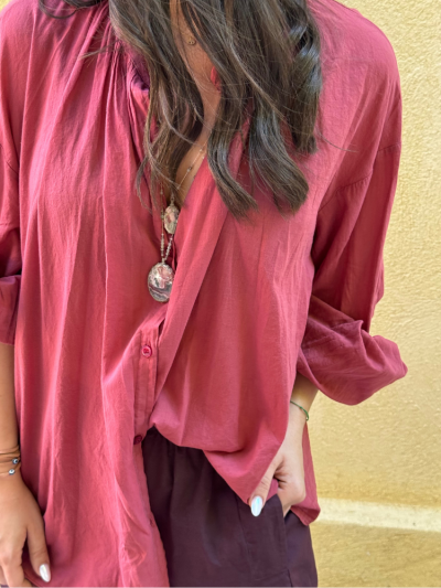 Chemise JOHANA bordeaux