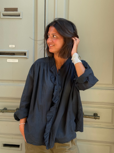 Chemise FLORA noir