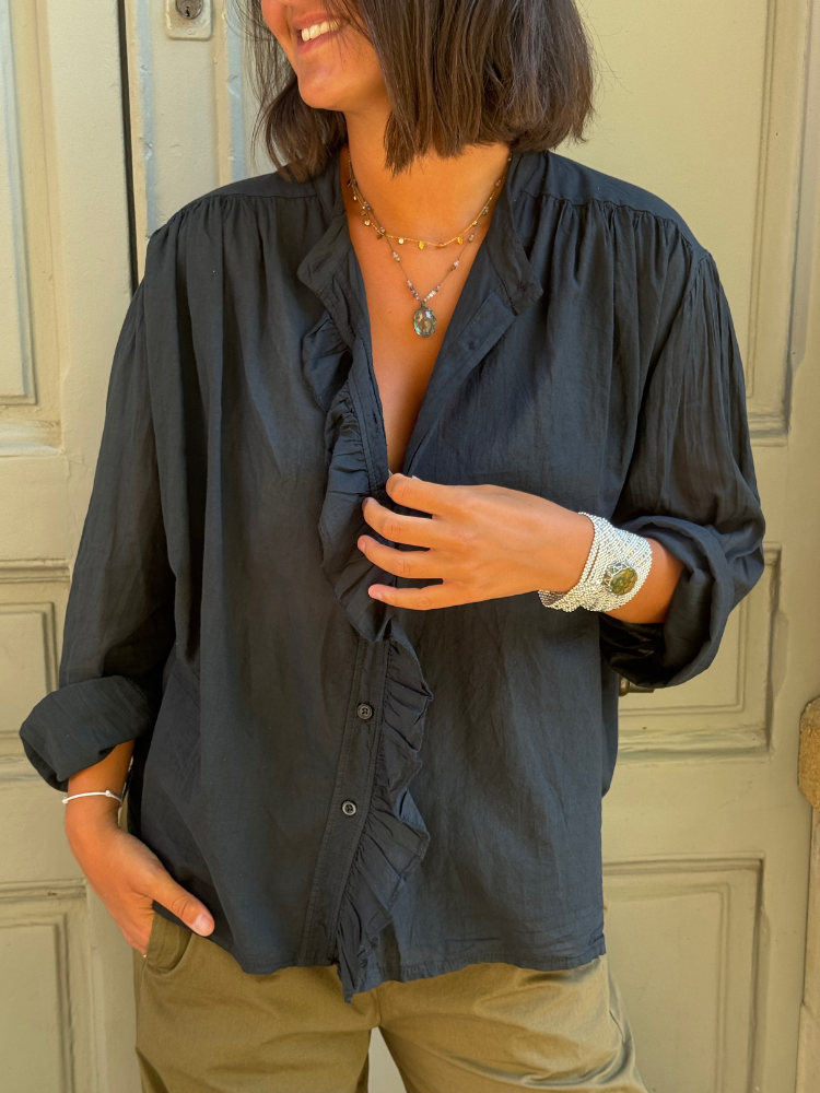 Chemise FLORA noir