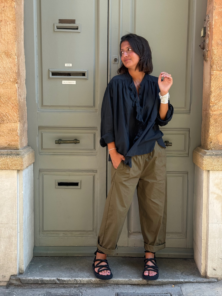 Chemise FLORA noir