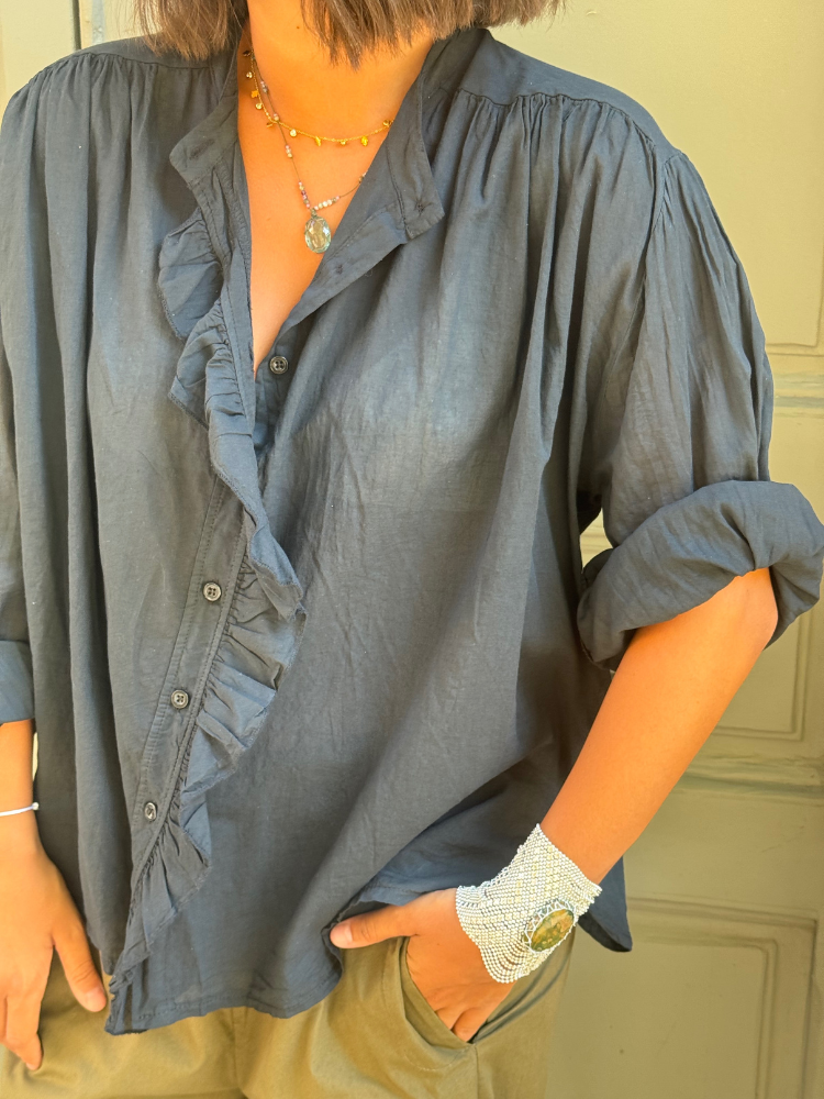 Chemise FLORA noir