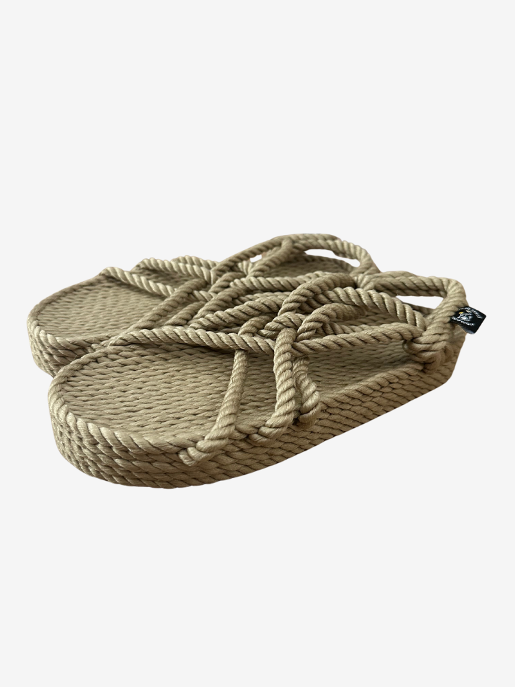 Sandales JC beige compensées