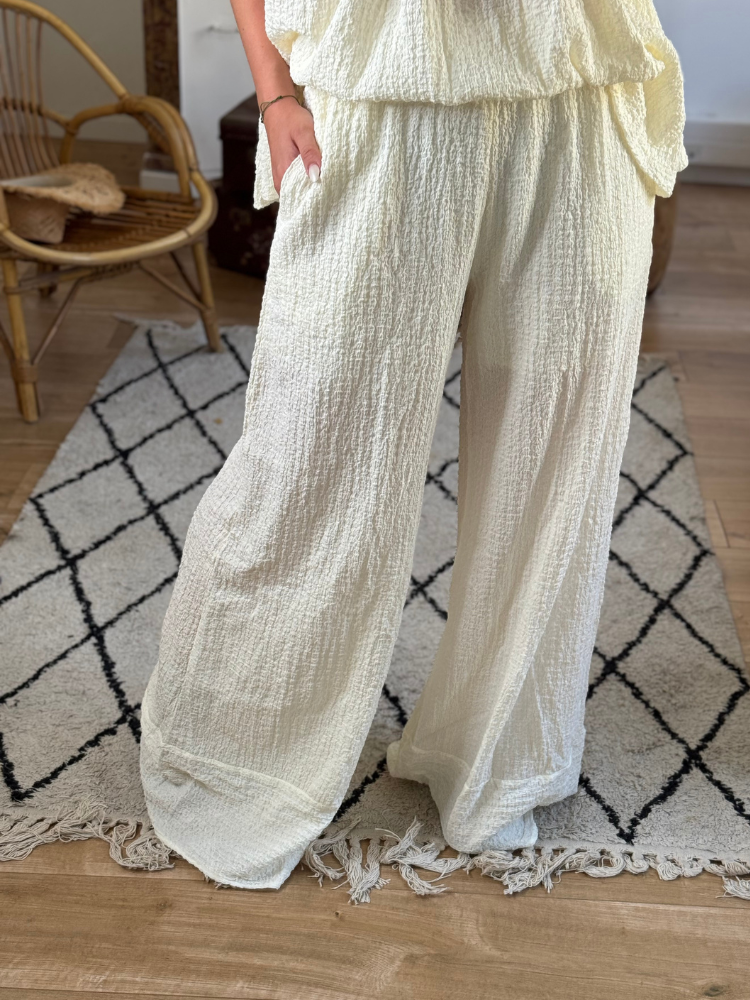 Pantalon LORIS écru