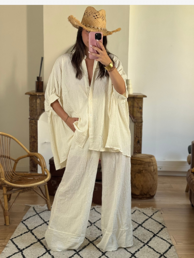 Pantalon LORIS écru