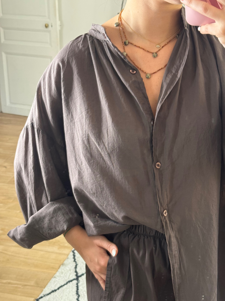 Chemise JOHANA marron