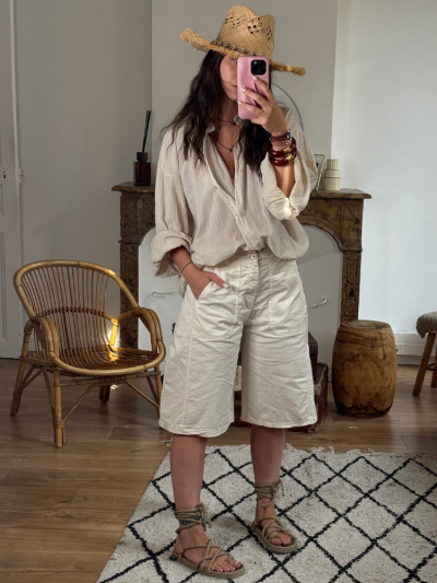 Bermuda NESSA écru 2