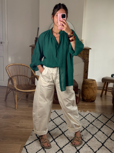 Chemise JOHANA emeraude