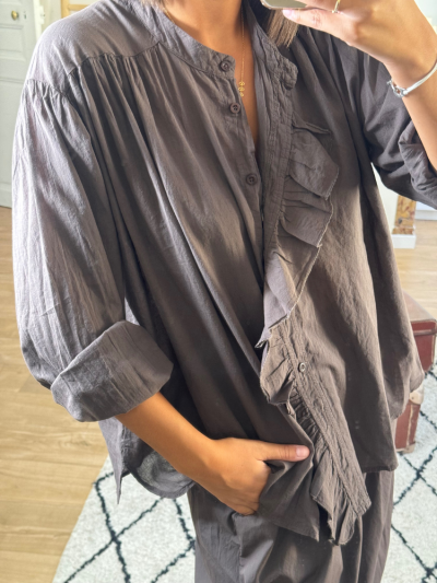 Chemise FLORA choco