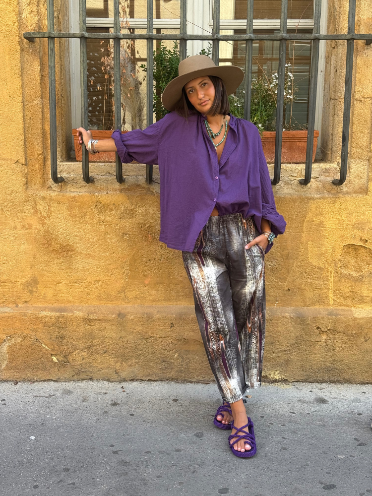 Sandales TOE JOE violet