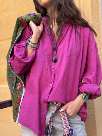 Chemise JOHANA cyclamen