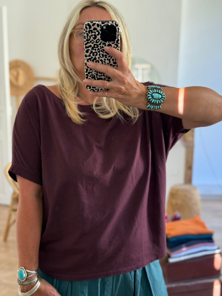 T-shirt PAUL bordeaux
