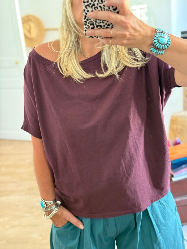 T-shirt PAUL bordeaux