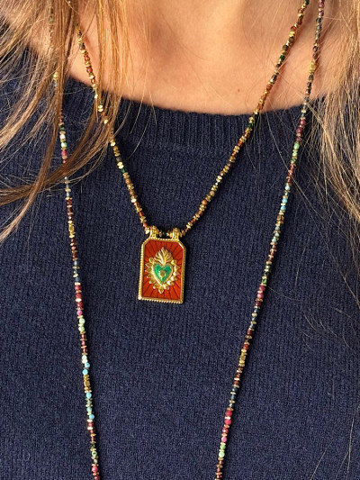 Collier VELIA rouille