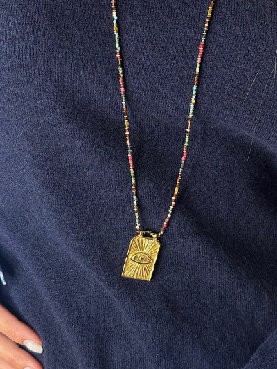 Collier OEIL doré 2