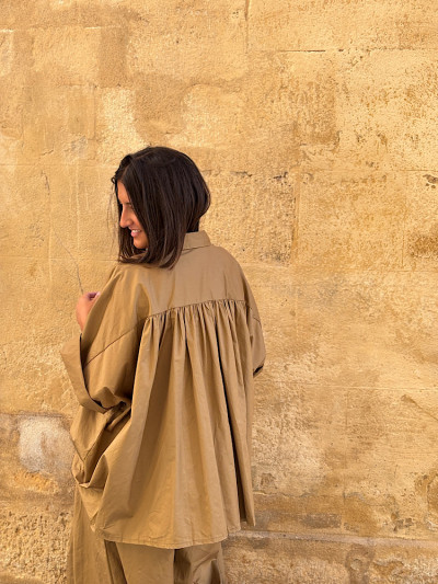 Chemise OPHÉLIE camel 2