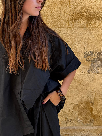 Chemise OPHÉLIE noir 2