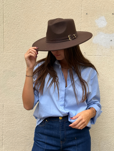 Chemise DINA bleu ciel