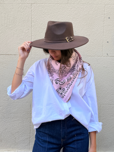 Foulard OLKO rose pâle