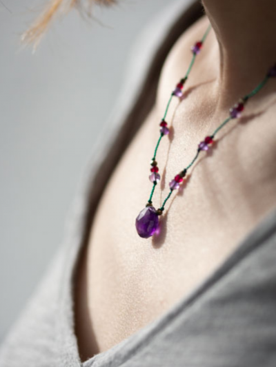 Collier DROP améthyste