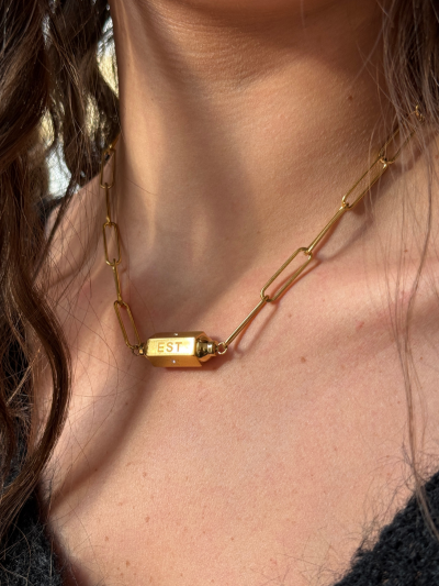 Collier ENY dorée