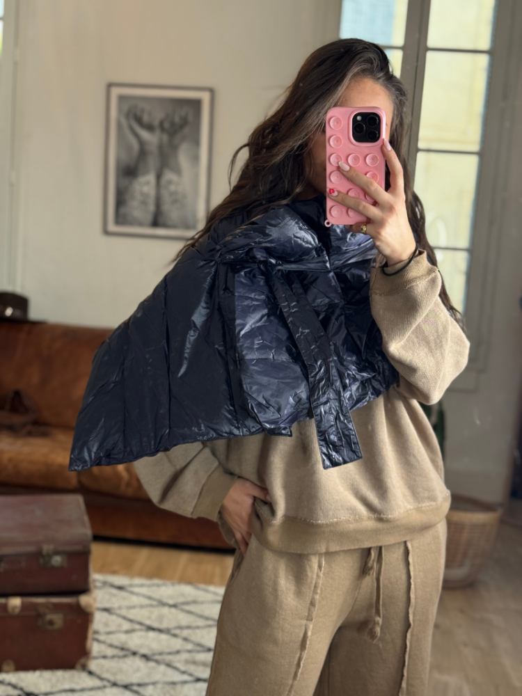 Cols doudoune ELKO marine