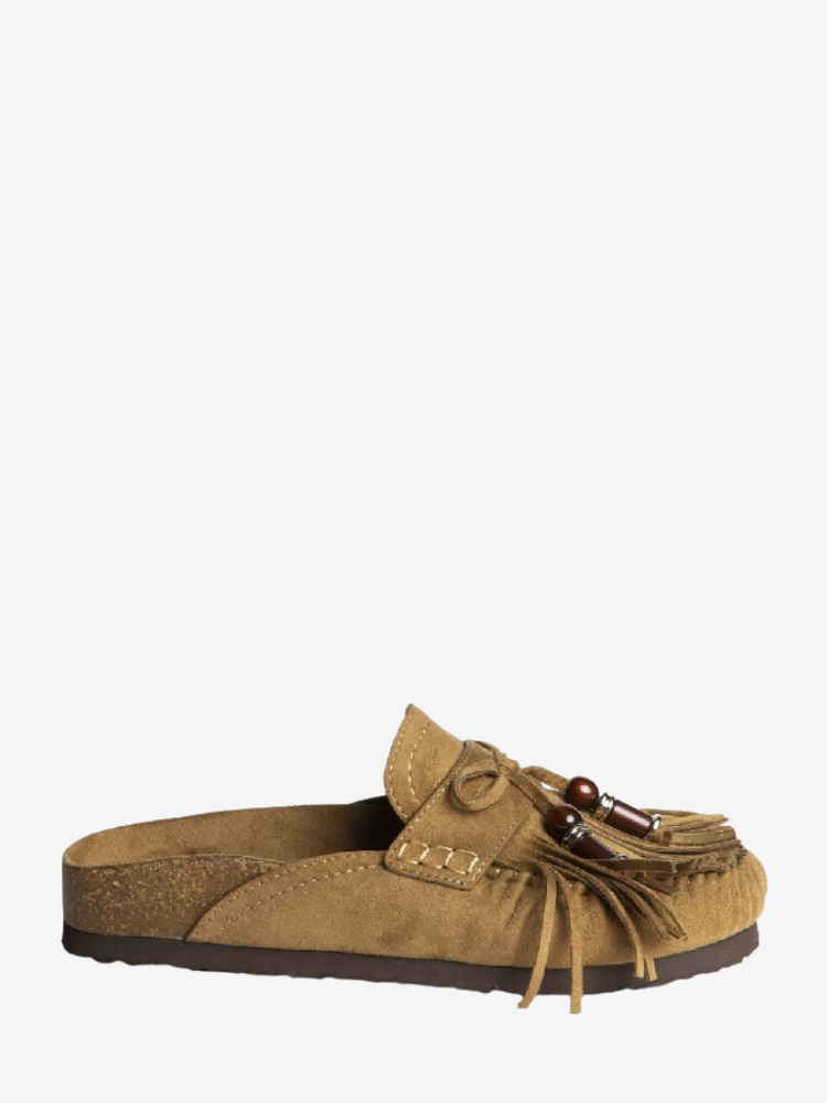 Mules AKA à franges camel
