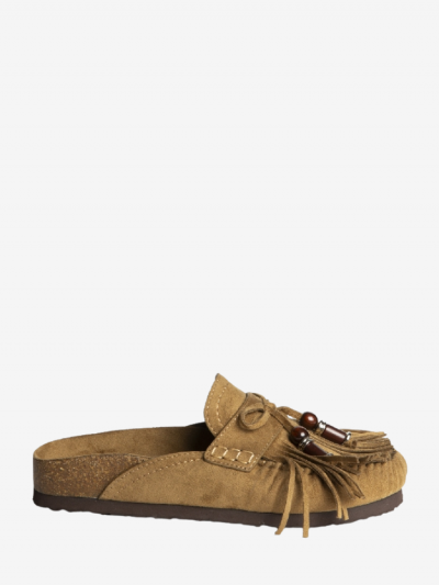 Mules AKA à franges camel