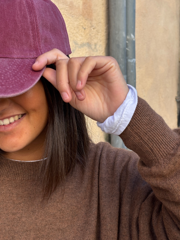 Casquette EMMA bordeaux