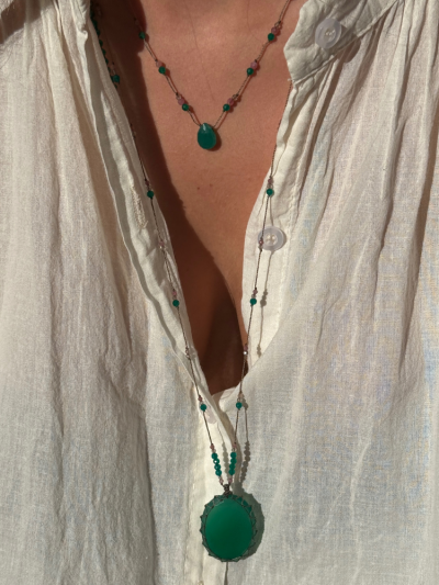 Collier DROP onyx vert 2
