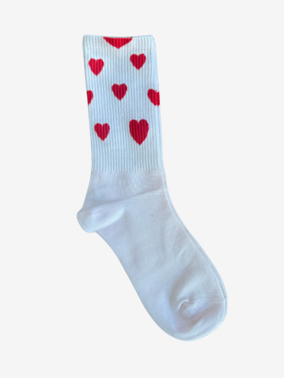 Chaussettes COEUR blanc