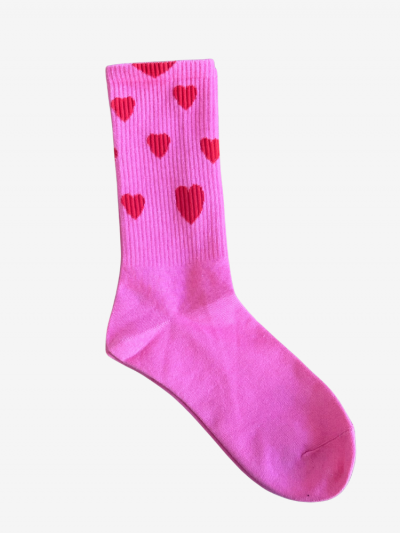 Chaussettes COEUR fushia