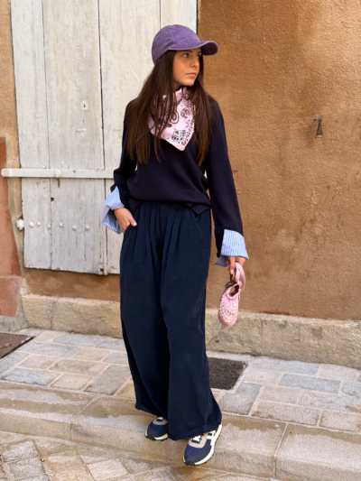 Foulard OLKO rose pâle 2