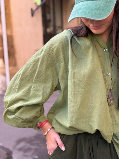 Chemise JOHANA kaki