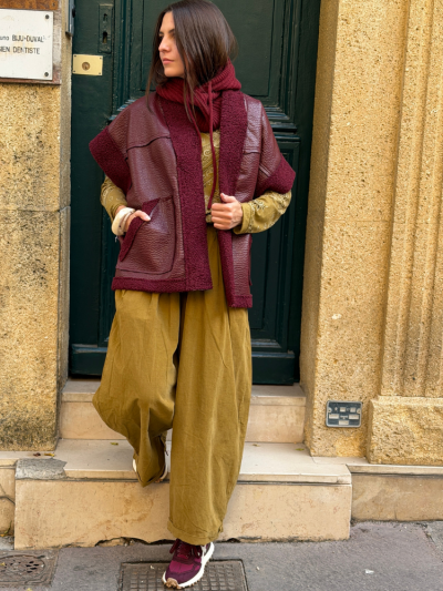 Basket VENICE bordeaux