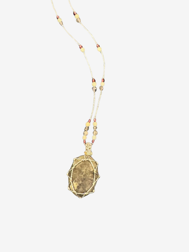 Petit talisman LUCIE METALIC iolite