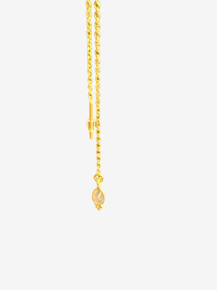 Mono boucle GABIN quartz rose