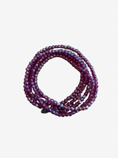 Collier et bracelet SUMMER prune