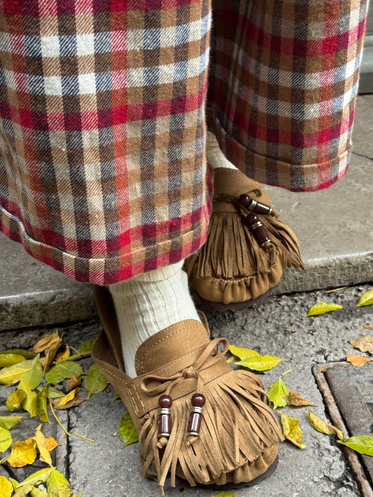 Mules AKA à franges camel