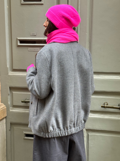 Manteau NATALIA court gris