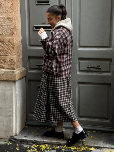 Veste KESSEL carreaux choco 2