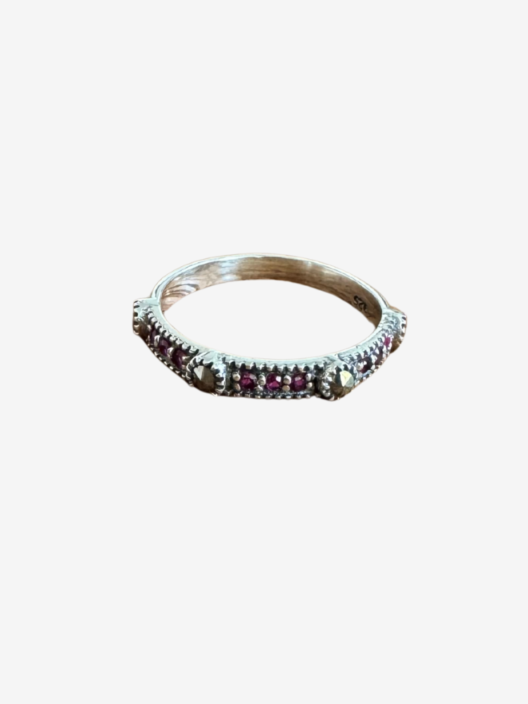 Bague NITY agathe fushia