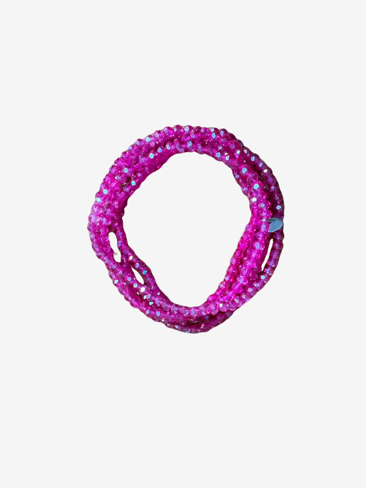 Collier et bracelet SUMMER fuchsia