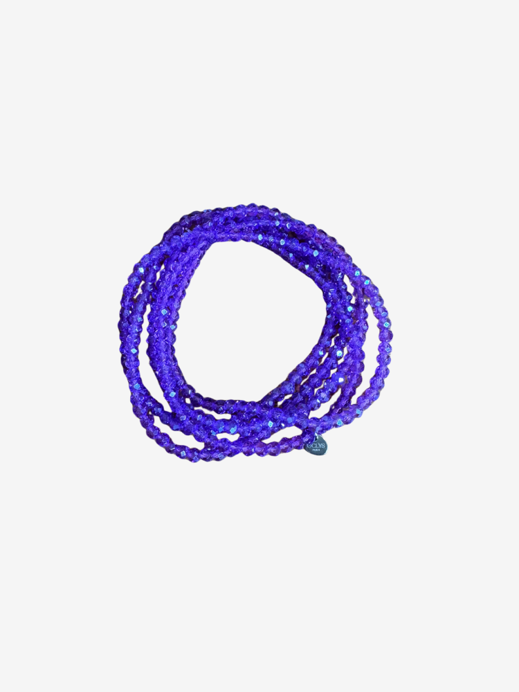 Collier et bracelet SUMMER violet irisé
