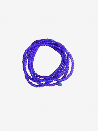 Collier et bracelet SUMMER violet irisé