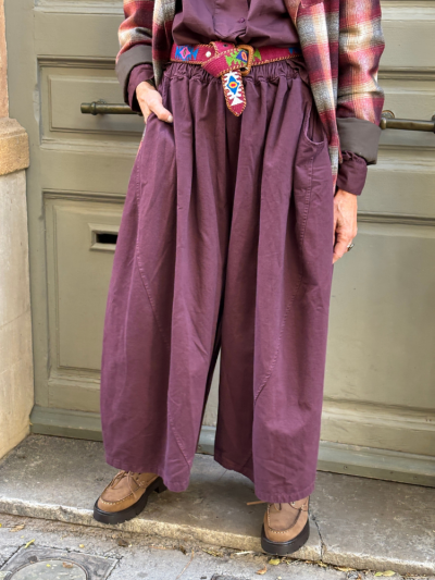 Pantalon LOUANA prune