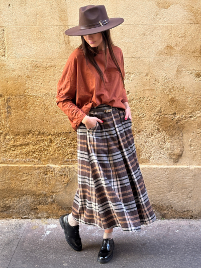 T-shirt NINETTE loose rouille 2