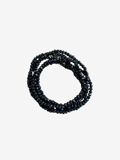 Collier et bracelet SUMMER noir