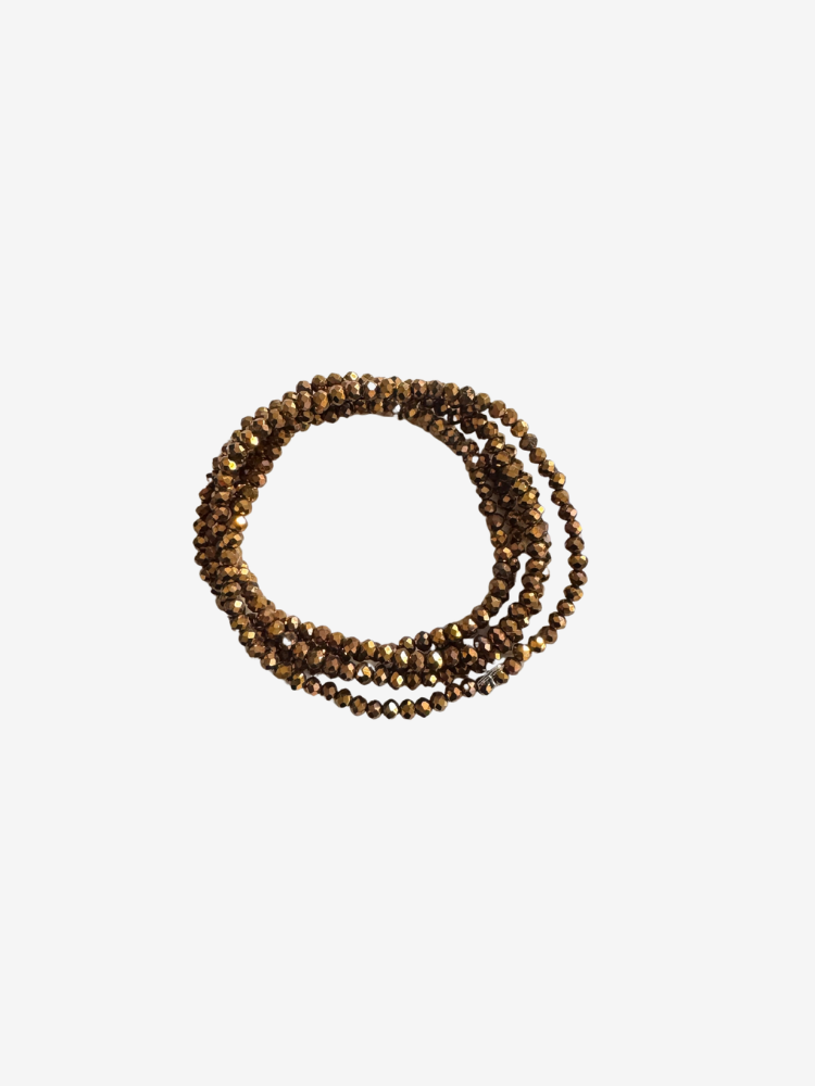 Collier et bracelet SUMMER mordoré