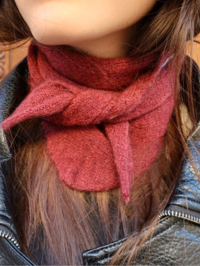 Mini châle INDY bordeaux