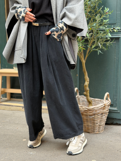 Pantalon NILA noir velours